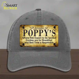 Poppys Novelty License Plate Hat Unconstructed Cotton / Charcoal