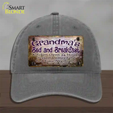 Grandmas Bed & Breakfast Novelty License Plate Hat Unconstructed Cotton / Charcoal