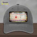 District Of Columbia Rusty State Novelty License Plate Hat Unconstructed Cotton / Charcoal