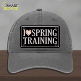 I Love Spring Training Novelty License Plate Hat Unconstructed Cotton / Charcoal