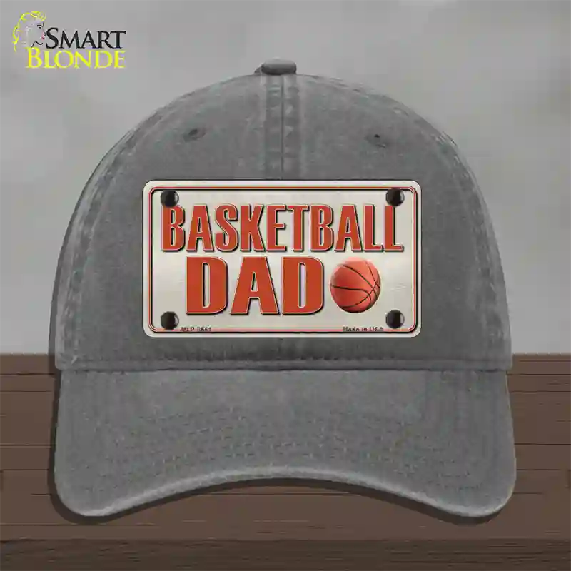 Basketball Dad Novelty License Plate Hat Unconstructed Cotton / Charcoal