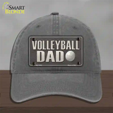 Volleyball Dad Novelty License Plate Hat Unconstructed Cotton / Charcoal