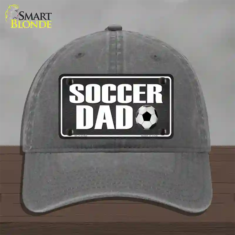 Soccer Dad Novelty License Plate Hat Unconstructed Cotton / Charcoal