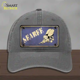 Seabee Novelty License Plate Hat Unconstructed Cotton / Charcoal