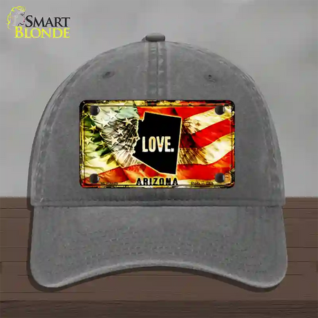 Arizona Love Novelty License Plate Hat Unconstructed Cotton / Charcoal