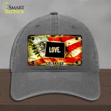 Colorado Love Novelty License Plate Hat Unconstructed Cotton / Charcoal