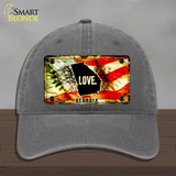 Georgia Love Novelty License Plate Hat Unconstructed Cotton / Charcoal