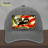 Kentucky Love Novelty License Plate Hat Unconstructed Cotton / Charcoal