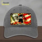 Mississippi Love Novelty License Plate Hat Unconstructed Cotton / Charcoal