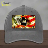 Utah Love Novelty License Plate Hat Unconstructed Cotton / Charcoal