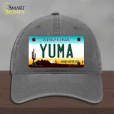 Yuma Arizona Novelty License Plate Hat Unconstructed Cotton / Charcoal