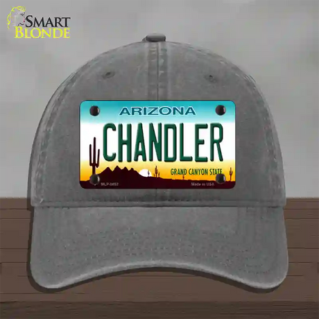 Chandler Arizona Novelty License Plate Hat Unconstructed Cotton / Charcoal