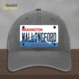 Washington Wallingford Novelty License Plate Hat Unconstructed Cotton / Charcoal