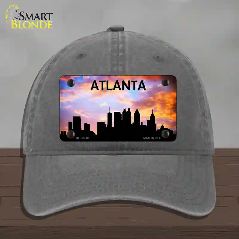 Atlanta Silhouette Novelty License Plate Hat Unconstructed Cotton / Charcoal