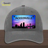 Jacksonville Silhouette Novelty License Plate Hat Unconstructed Cotton / Charcoal