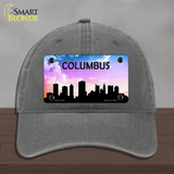 Columbus Silhouette Novelty License Plate Hat Unconstructed Cotton / Charcoal