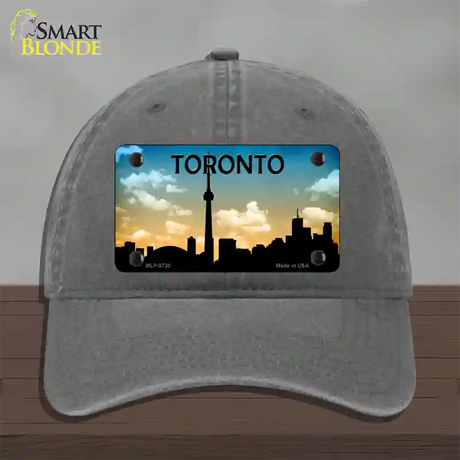 Toronto Silhouette Novelty License Plate Hat Unconstructed Cotton / Charcoal