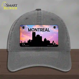 Montreal Silhouette Novelty License Plate Hat Unconstructed Cotton / Charcoal