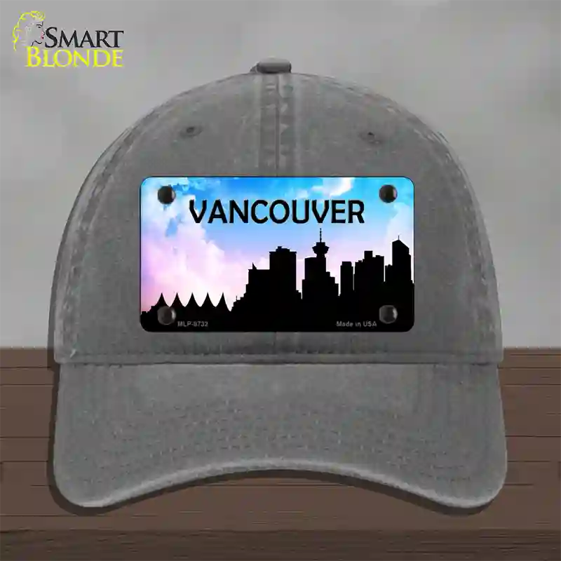 Vancouver Silhouette Novelty License Plate Hat Unconstructed Cotton / Charcoal