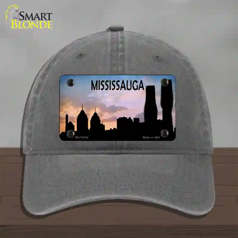 Mississauga Silhouette Novelty License Plate Hat Unconstructed Cotton / Charcoal