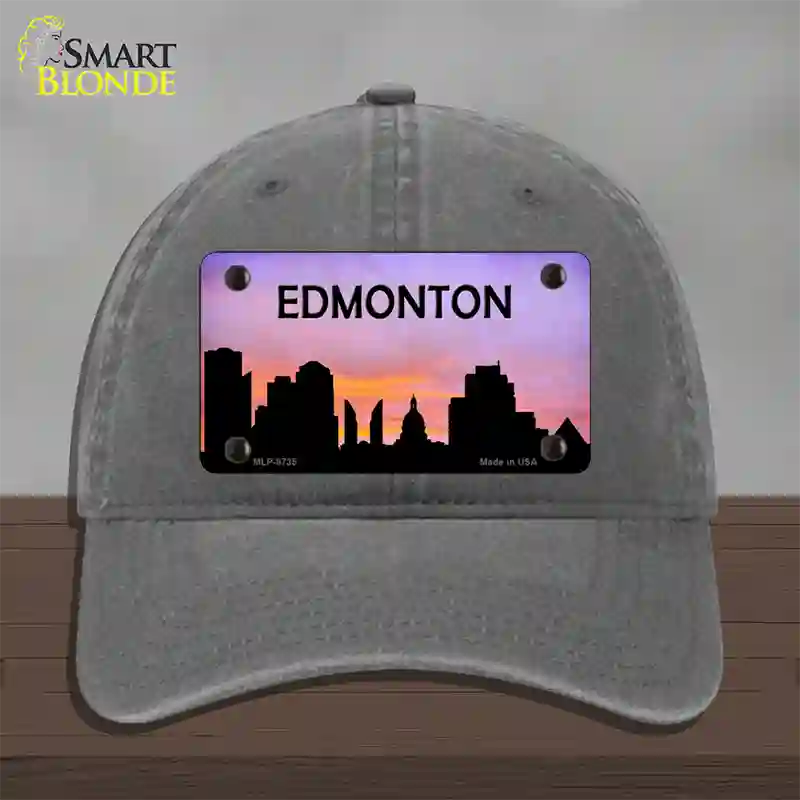 Edmonton Silhouette Novelty License Plate Hat Unconstructed Cotton / Charcoal