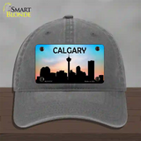 Calgary Silhouette Novelty License Plate Hat Unconstructed Cotton / Charcoal