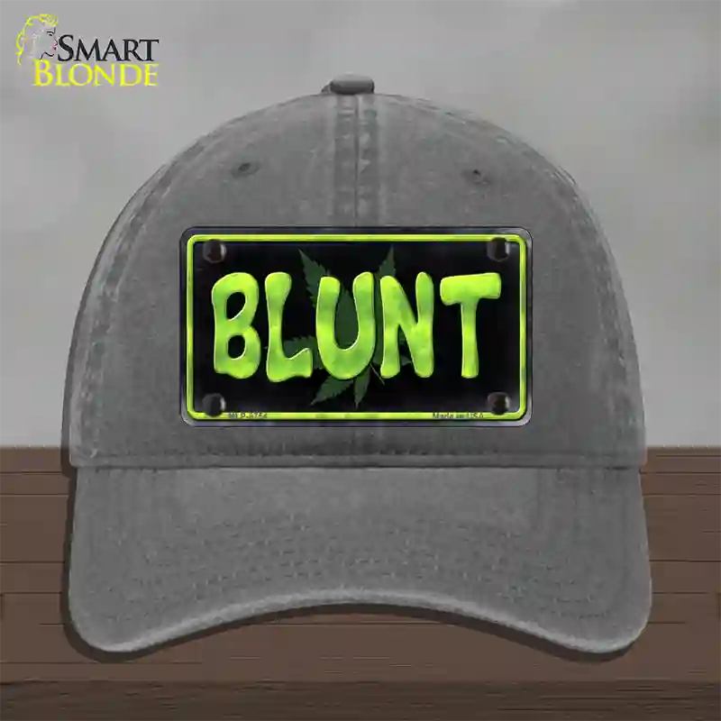 Blunt Novelty License Plate Hat Unconstructed Cotton / Charcoal