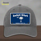 Inlet Girl Novelty License Plate Hat Unconstructed Cotton / Charcoal