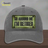 Go Around Me Novelty License Plate Hat Unconstructed Cotton / Charcoal