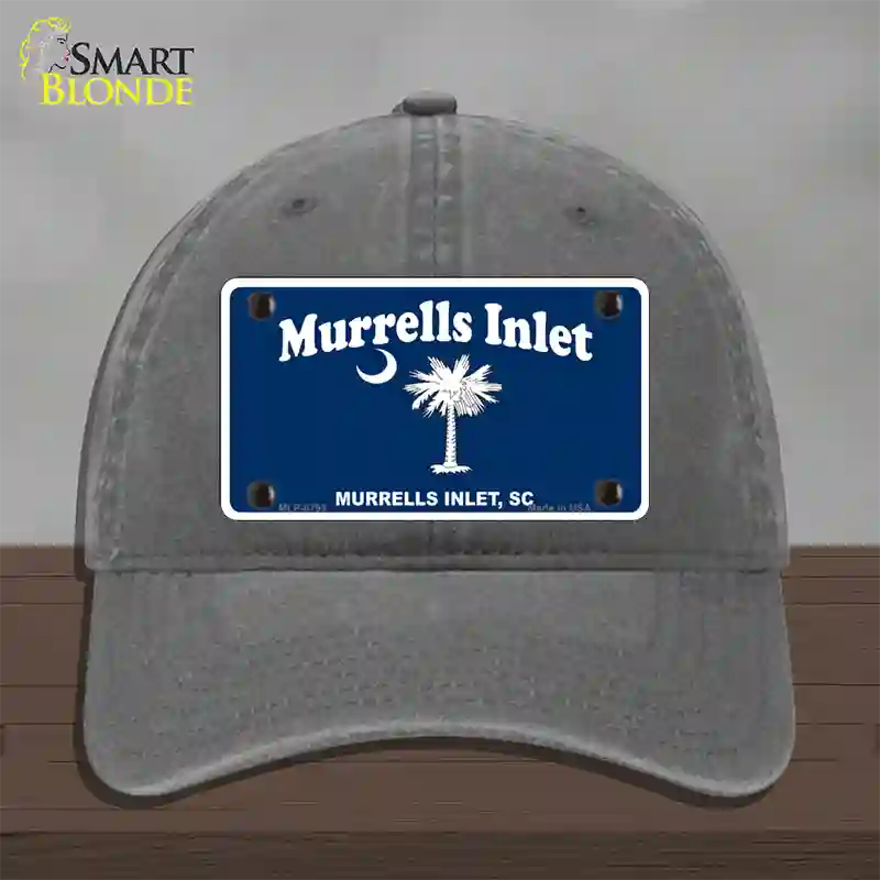 Murrells Inlet Novelty License Plate Hat Unconstructed Cotton / Charcoal