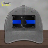 Alabama Thin Blue Line Novelty License Plate Hat Unconstructed Cotton / Charcoal