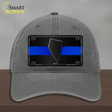 Nevada Thin Blue Line Novelty License Plate Hat Unconstructed Cotton / Charcoal