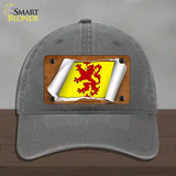 Scotland Rampant Lion Flag Scroll Novelty License Plate Hat Unconstructed Cotton / Charcoal