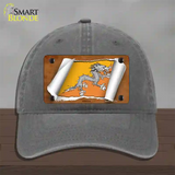 Bhutan Flag Scroll Novelty License Plate Hat Unconstructed Cotton / Charcoal