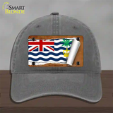 British Indian Ocean Flag Scroll Novelty License Plate Hat Unconstructed Cotton / Charcoal