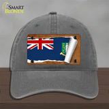 British Virgin Island Flag Scroll Novelty License Plate Hat Unconstructed Cotton / Charcoal