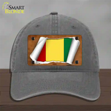 Guinea Flag Scroll Novelty License Plate Hat Unconstructed Cotton / Charcoal