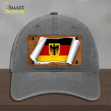 Germany Coat of Arms Flag Scroll Novelty License Plate Hat Unconstructed Cotton / Charcoal