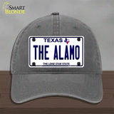 Alamo Texas Novelty License Plate Hat Unconstructed Cotton / Charcoal