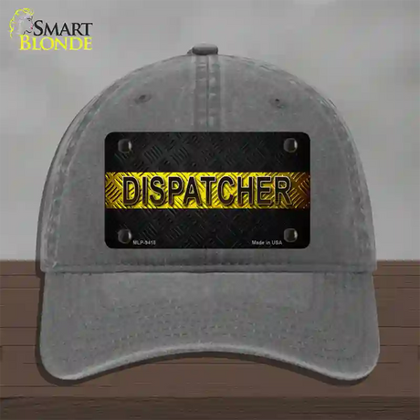 Dispatcher Novelty License Plate Hat Unconstructed Cotton / Charcoal