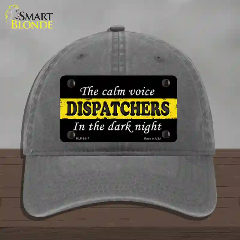 The Calm Voice Dispatchers Novelty License Plate Hat Unconstructed Cotton / Charcoal