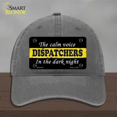 The Calm Voice Dispatchers Novelty License Plate Hat Unconstructed Cotton / Charcoal