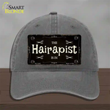 Hairapist Novelty License Plate Hat Unconstructed Cotton / Charcoal