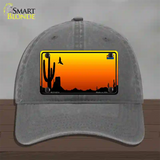 AZ Blank Scenic Novelty License Plate Hat Unconstructed Cotton / Charcoal