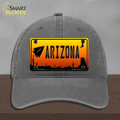 Arrowhead Arizona Scenic Novelty License Plate Hat Unconstructed Cotton / Charcoal