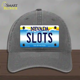 Slots Nevada Novelty License Plate Hat Unconstructed Cotton / Charcoal