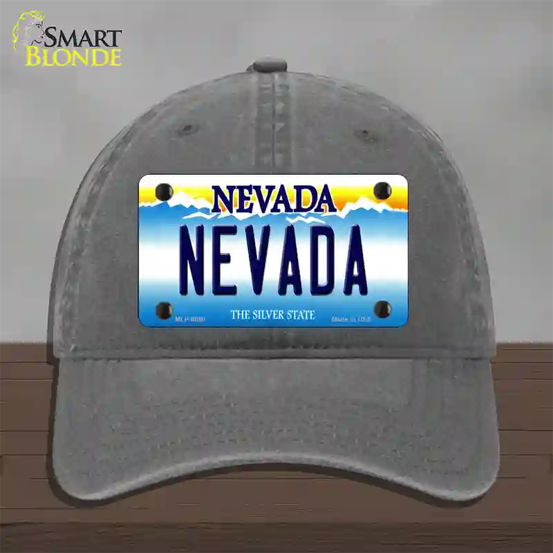 Nevada Nevada Novelty License Plate Hat Unconstructed Cotton / Charcoal