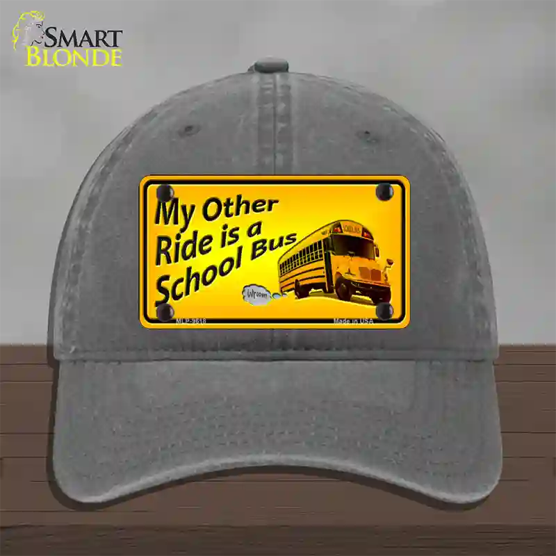 My Other Ride Novelty License Plate Hat Unconstructed Cotton / Charcoal