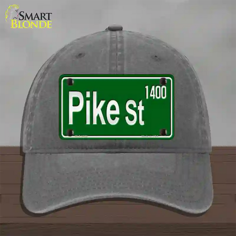 Pike St 1400 Novelty License Plate Hat Unconstructed Cotton / Charcoal