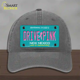 Drive Pink New Mexico Novelty License Plate Hat Unconstructed Cotton / Charcoal